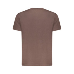 TOMMY HILFIGER MEN'S SHORT-SLEEVE T-SHIRT BROWN