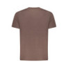 TOMMY HILFIGER MEN'S SHORT-SLEEVE T-SHIRT BROWN