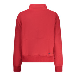NORTH SAILS WOMEN'S RED ZIP-UP SWEATSHIRT