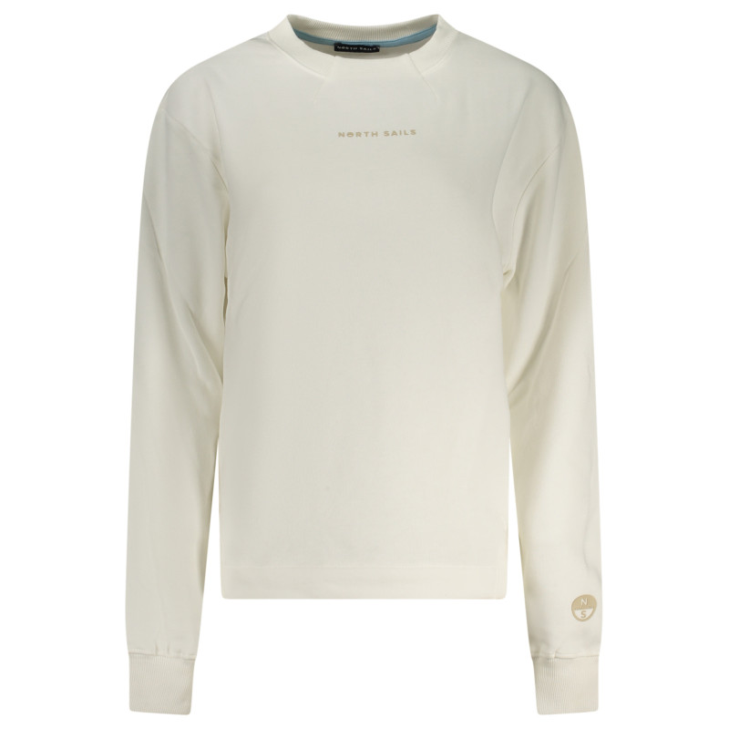 Sweat-shirt zippé blanc pour femme North Sails