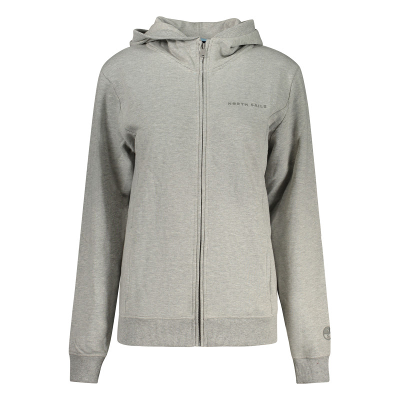 NORTH SAILS WOMEN'S ZIPPED SWEATSHIRT GREY