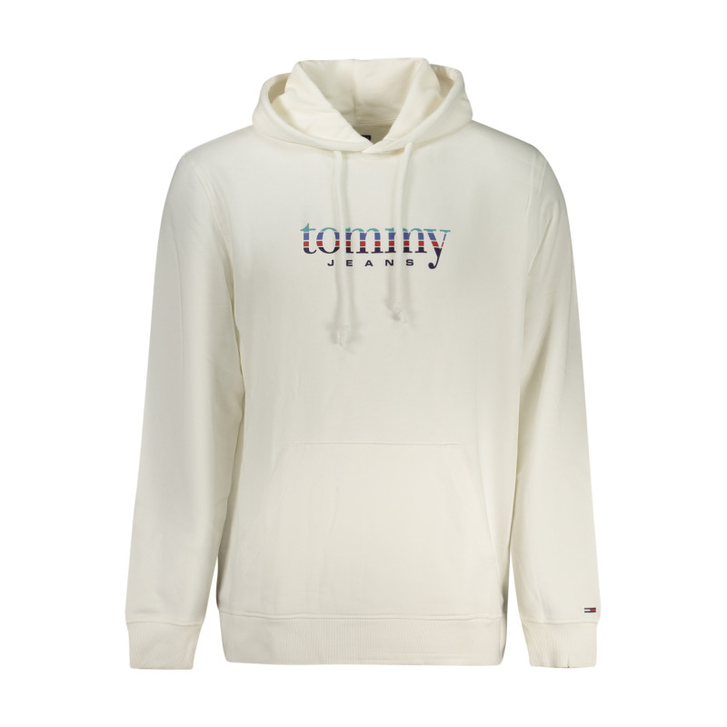 Sweat-shirt zippé blanc Tommy Hilfiger pour homme