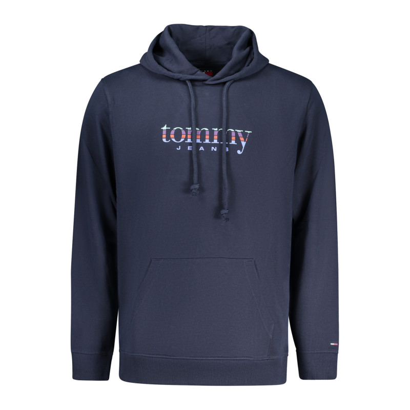 TOMMY HILFIGER MEN'S BLUE ZIP-UP SWEATSHIRT