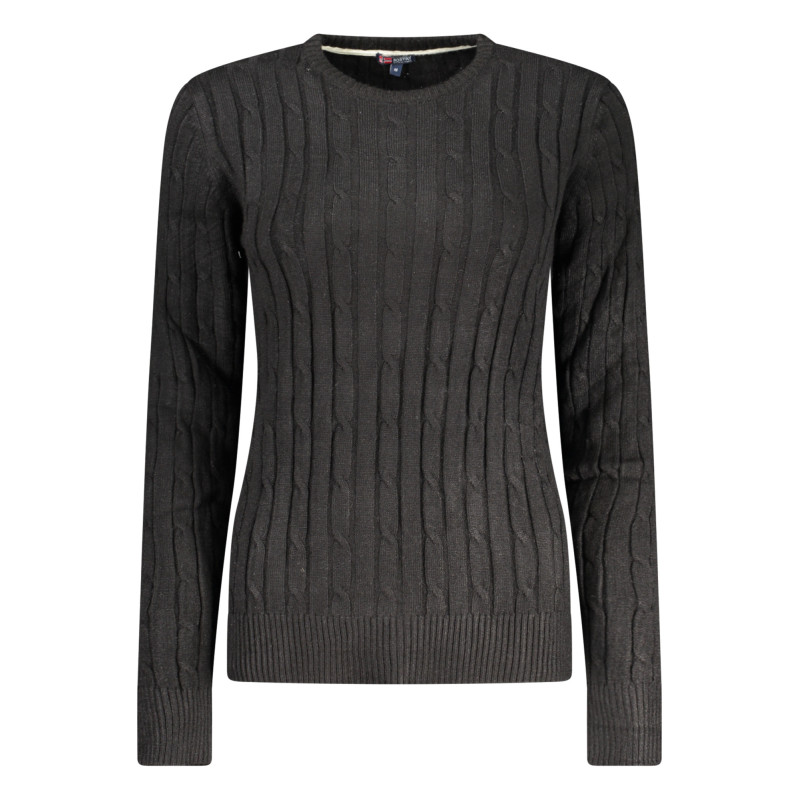 NORWAY 1963 WOMEN'S BLACK SWEATER