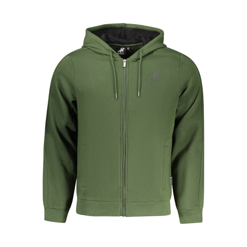 US GRAND MEN'S GREEN ZIP-UP SWEATSHIRT