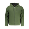 SWEAT-SHIRT VERT À FERMETURE ÉCLAIR POUR HOMME US GRAND