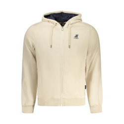 US GRAND MEN'S BEIGE ZIP-UP SWEATSHIRT