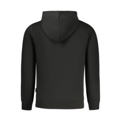 SWEAT-SHIRT NOIR À FERMETURE ÉCLAIR POUR HOMME US GRAND