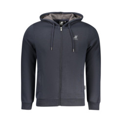 SWEAT-SHIRT BLEU À FERMETURE ÉCLAIR POUR HOMME US GRAND