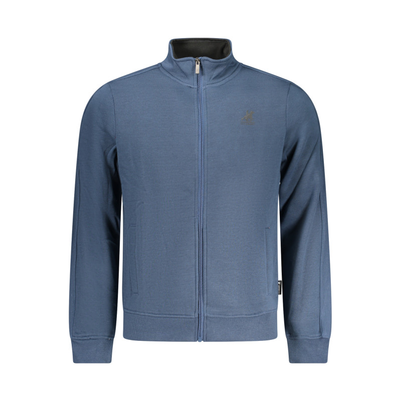 SWEAT-SHIRT BLEU À FERMETURE ÉCLAIR POUR HOMME US GRAND