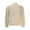 SWEAT-SHIRT BEIGE À FERMETURE ÉCLAIR POUR HOMME US GRAND