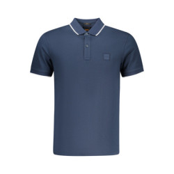 BOSS MEN'S SHORT-SLEEVE POLO SHIRT, BLUE