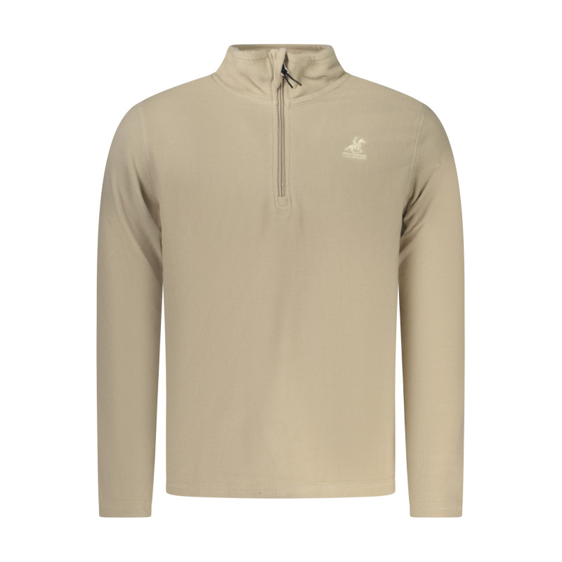 SWEAT-SHIRT BEIGE À FERMETURE ÉCLAIR POUR HOMME US GRAND