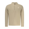 SWEAT-SHIRT BEIGE À FERMETURE ÉCLAIR POUR HOMME US GRAND