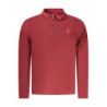 SWEAT-SHIRT ROUGE À FERMETURE ÉCLAIR POUR HOMME US GRAND