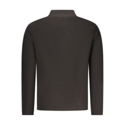 SWEAT-SHIRT NOIR À FERMETURE ÉCLAIR POUR HOMME US GRAND